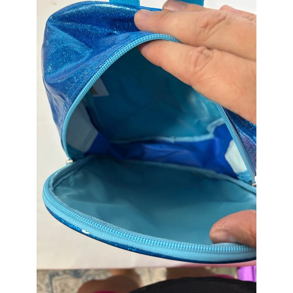 Sonic the Hedgehog Blue Glitter Mini Backpack Knuckles Tails SEGA Accessory